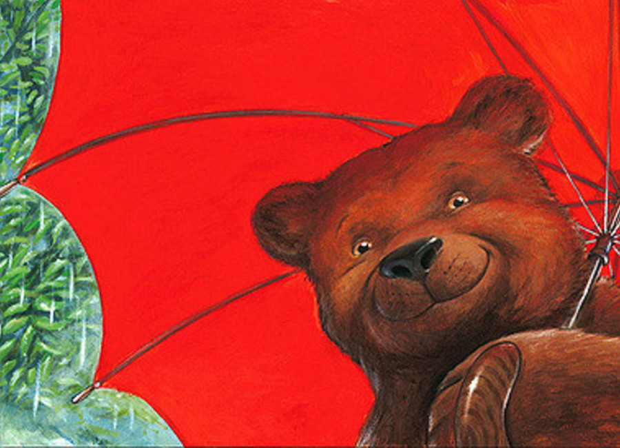 Pravljice Franček se opraviči, Pod medvedovim dežnikom, Petelin in njegova suknjica, ter Ptica v duši