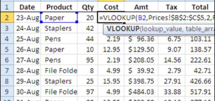 4 lastnosti Excel VLOOKUP funkcije, ki jih še ne poznate 