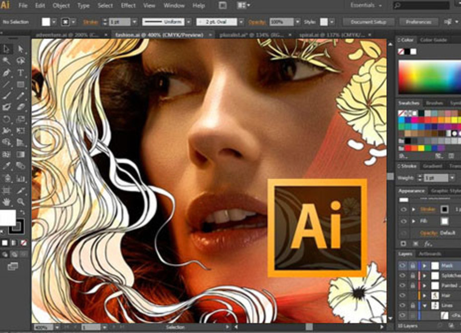Z nadaljevalnim Adobe Illustratorjem do osnov perspektiv